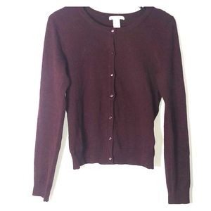 Burgundy Cardigan